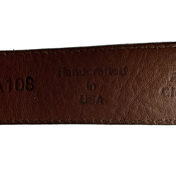 Brighton Belt Men’s‎ 34.5” Brown Leather Crafted in USA - Picture 8 of 13